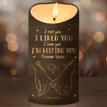 Custom Name Romantic Couple Gifts - Personalized LED Candle