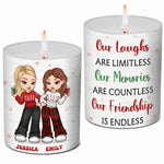 Custom Name Christmas Best Friend Gifts for Women - Personalized Scented Candle