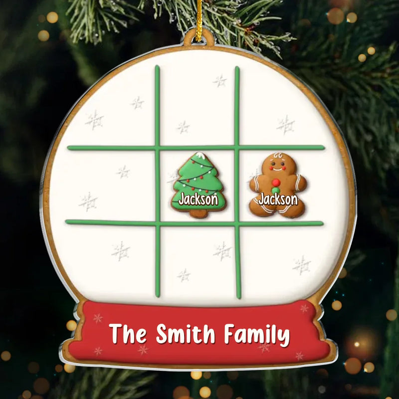 Our Family Is A Circle Of Strength And Love - Family Personalized Custom Ornament - Acrylic Custom Shaped - Christmas Gift For Family Members