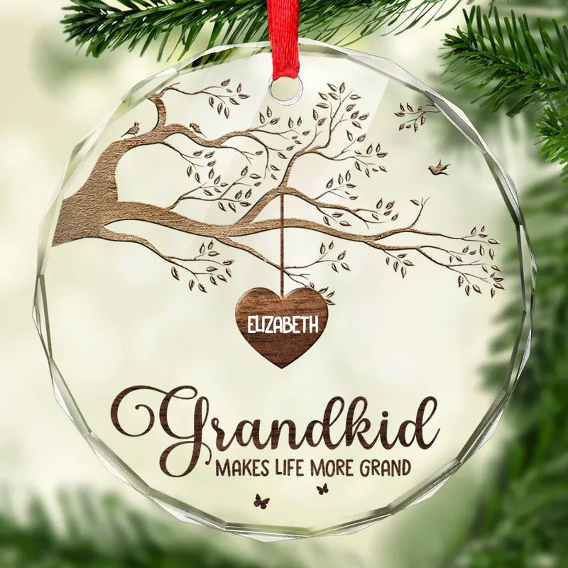 Every House Needs A Nana In It - Family Personalized Custom Circle Glass Ornament - New Arrival, Christmas Gift For Grandma AMZ