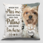 Custom Pet Photo Memorial Gifts for Dog Lovers - Personalized Pillow