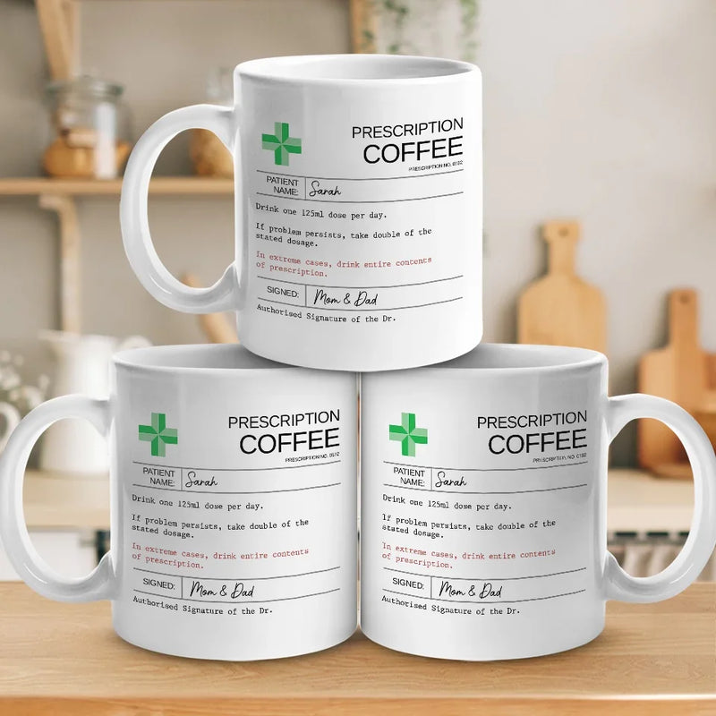 Take Life With A Spoonful Of Humor - Family Personalized Custom Mug - Funny Gift For Yourself, Family Members