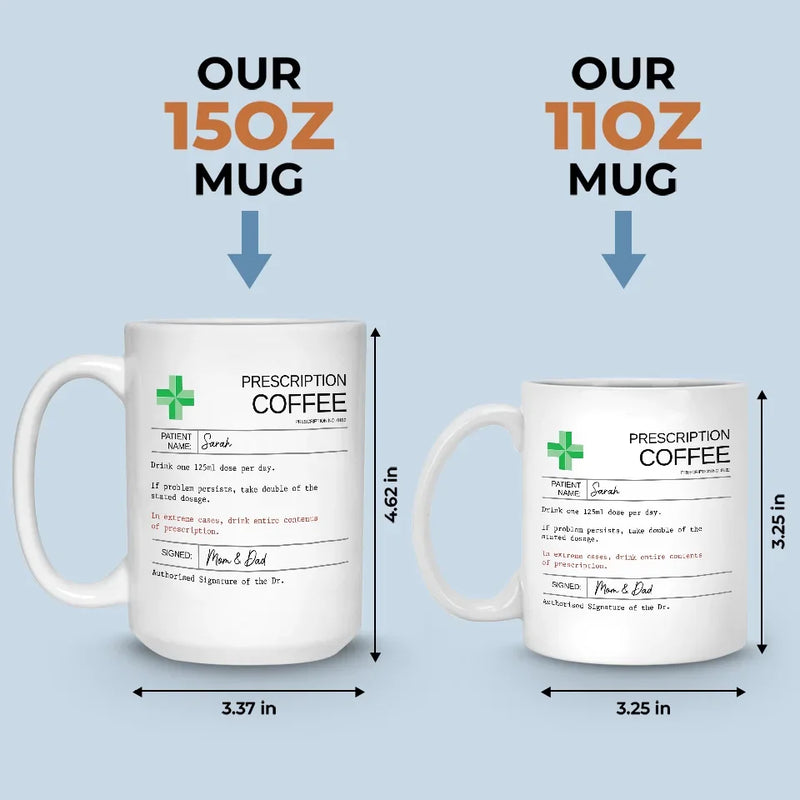 Take Life With A Spoonful Of Humor - Family Personalized Custom Mug - Funny Gift For Yourself, Family Members