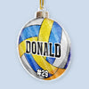 Stay Calm And Pass The Ball - Personalized Custom Ornament - Acrylic Custom Shaped - Christmas Gifts For Players, Team, Boys
