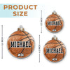 Stay Calm And Pass The Ball - Personalized Custom Ornament - Acrylic Custom Shaped - Christmas Gifts For Players, Team, Boys