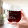 Joy Makes Life Easier, Laughter Makes It Better - Family Personalized Custom Wine Glass - Funny Gift For Yourself, Family Members