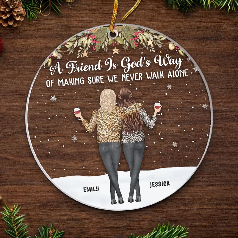 Make It A December To Remember - Bestie Personalized Custom Ornament - Acrylic Custom Shaped - Christmas Gift For Best Friends, BFF, Sisters