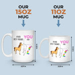 Custom Name Funny Best Friend Gifts - Personalized Mugs