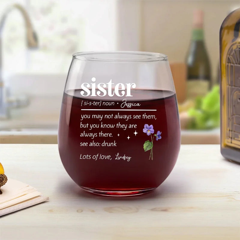 Friends Are Like Flowers That Bloom In The Garden Of Life - Bestie Personalized Custom Wine Glass - Gift For Best Friends, BFF, Sisters