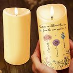 Custom Name Sister Gifts - Personalized LED Candle