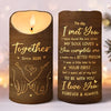 With You, I Have Everything I Need - Couple Personalized Custom LED Candle - Christmas Gift For Husband Wife, Anniversary