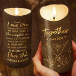 Custom Name Romantic Couple Gifts - Personalized LED Candle