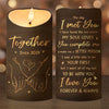 With You, I Have Everything I Need - Couple Personalized Custom LED Candle - Christmas Gift For Husband Wife, Anniversary