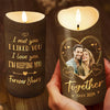 Custom Photo Love Is A Journey Best Traveled Together - Couple Personalized Custom LED Candle - Christmas Gift For Husband Wife, Anniversary