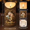 Custom Photo Love Is A Journey Best Traveled Together - Couple Personalized Custom LED Candle - Christmas Gift For Husband Wife, Anniversary