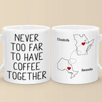Custom Name Long Distance Coffee Gifts - Personalized Mugs