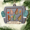 The Family Recipe Christmas - Family Personalized Custom Ornament - Wood Custom Shaped - Christmas Gift For Family Members