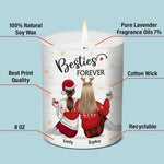Custom Name Christmas Gifts for Best Friends - Personalized Scented Candle
