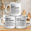My Five Moods - Friend Personalized Custom Mug - Christmas Gift, Retirement Gift For Best Friends, Coworkers, Work Friends, Colleagues