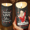 My Love For You Shines Brighter Than A Million Christmas Lights - Couple Personalized Custom LED Candle - Christmas Gift For Husband Wife, Anniversary