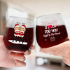 Friends ‘Till The End - Bestie Personalized Custom Wine Glass - Christmas Gift For Best Friends, BFF, Sisters