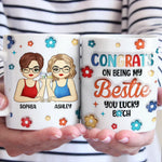 Custom Name Bestie Gifts for Friends - Personalized Mugs