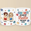 Friends Bring Warmth And Light To Our Darkest Days - Bestie Personalized Custom 3D Inflated Effect Printed Mug - Gift For Best Friends, BFF, Sisters