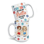 Custom Name Bestie Gifts for Friends - Personalized Mugs