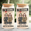 The Best Friends Make You Question Why You Bothered With Normalcy - Bestie Personalized Custom Glass Cup, Iced Coffee Cup - Christmas Gift For Best Friends, BFF, Sisters