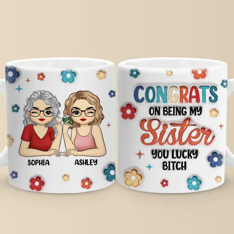 Custom Name Bestie Gifts for Friends - Personalized Mugs
