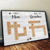 The Love From A Mom And Grandma Is The Greatest Gift We Could Ever Receive - Family Personalized Custom Horizontal Poster - Christmas Gift For Mom, Grandma