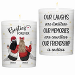 Custom Name Christmas Gifts for Best Friends - Personalized Scented Candle