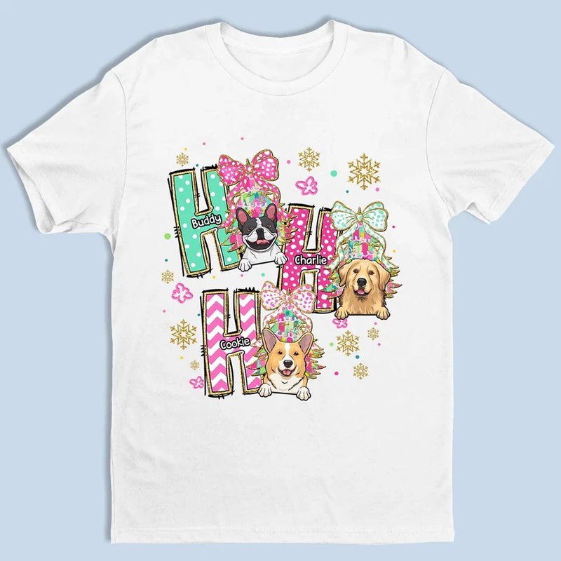Wishing You A Furry Christmas - Dog & Cat Personalized Custom Unisex T-shirt, Premium T-shirt, Hoodie - Christmas Gift For Pet Owners, Pet Lovers