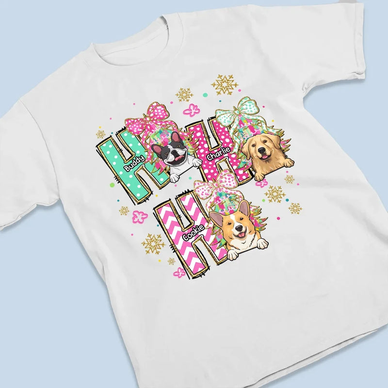 Wishing You A Furry Christmas - Dog & Cat Personalized Custom Unisex T-shirt, Premium T-shirt, Hoodie - Christmas Gift For Pet Owners, Pet Lovers