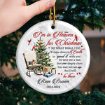 Custom Memorial Christmas Gifts - Personalized Ceramic Ornament