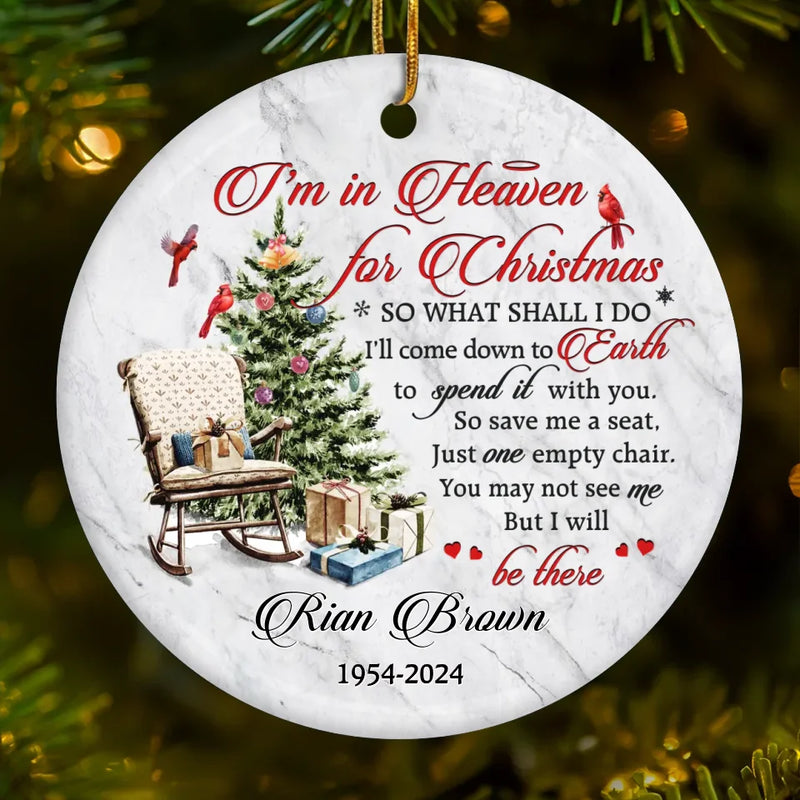 You Are Deeply Missed - Memorial Personalized Custom Ornament - Ceramic Round Shaped - Sympathy Gift, Christmas Gift For Family Members