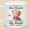 Life Tip, When In Doubt, Blame The Cat - Friend Personalized Custom Mug - Christmas Gift, Birthday Gift For Best Friends, Family Members, Coworkers, Yourself