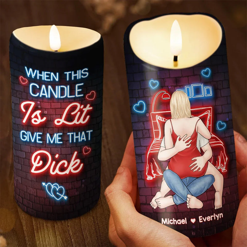 My Love For You Sparkles Like The Brightest Star - Couple Personalized Custom LED Candle - Christmas Gift For Husband Wife, Anniversary