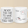 Miles Can’t Break The Bond We Share - Bestie Personalized Custom Mug - Christmas Gift For Best Friends, BFF, Sisters