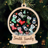 Enjoy The Holiday With My Family - Family Personalized Custom Ornament - Acrylic Custom Shaped - Christmas Gift For Family Members