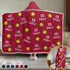 Play Hard, Play Smart - Personalized Custom Snuggle Blanket, Hoodie Blanket - Christmas Gift For Sport Lovers, Sport Players