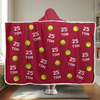 Play Hard, Play Smart - Personalized Custom Snuggle Blanket, Hoodie Blanket - Christmas Gift For Sport Lovers, Sport Players