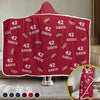 Work Hard, Dream Big - Personalized Custom  Snuggle Blanket, Hoodie Blanket - Christmas Gift For Sport Lovers, Sport Players