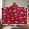 Work Hard, Dream Big - Personalized Custom  Snuggle Blanket, Hoodie Blanket - Christmas Gift For Sport Lovers, Sport Players