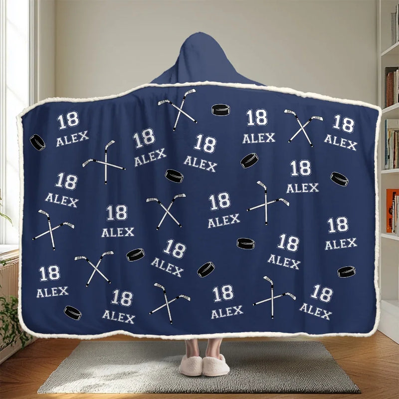 Find Your Fire - Personalized Custom Snuggle Blanket, Hoodie Blanket - Christmas Gift For Sport Lovers, Sport Players