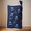 Find Your Fire - Personalized Custom Snuggle Blanket, Hoodie Blanket - Christmas Gift For Sport Lovers, Sport Players