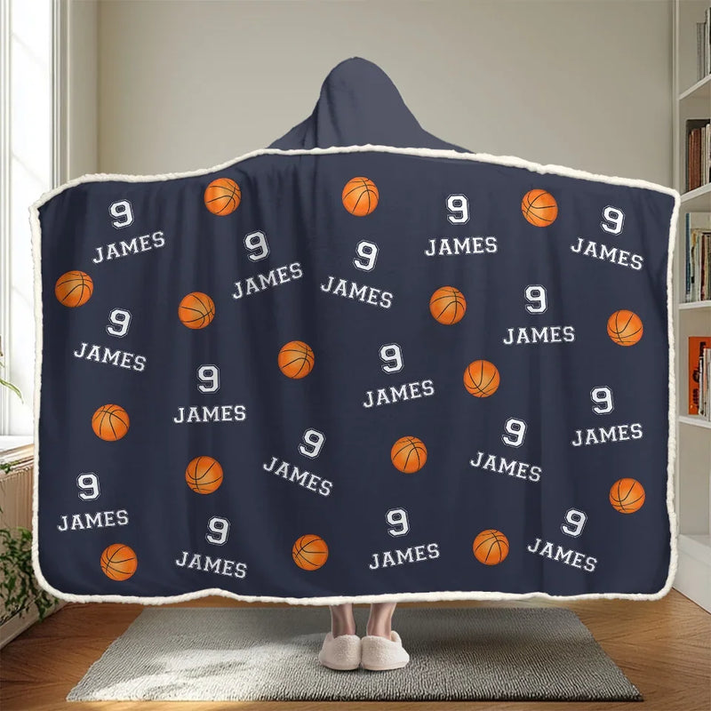 Rise And Grind - Personalized Custom Snuggle Blanket, Hoodie Blanket - Christmas Gift For Sport Lovers, Sport Players