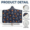 Rise And Grind - Personalized Custom Snuggle Blanket, Hoodie Blanket - Christmas Gift For Sport Lovers, Sport Players