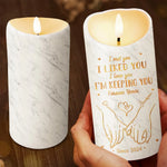 Custom Name Romantic Couple Gifts - Personalized LED Candle