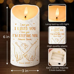 Custom Name Romantic Couple Gifts - Personalized LED Candle